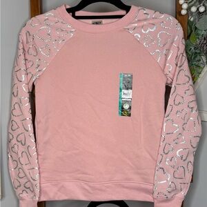 Athletic Works Pink Heart Sweatshirt